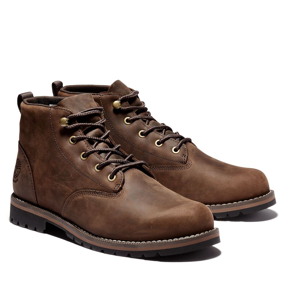 Timberland Chukka Μποτακια Ανδρικα Καφε - Redwood Falls Waterproof - Greece 4607813-KF